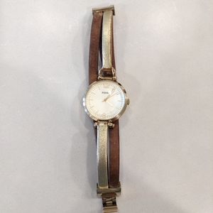 Fossil Strappy Leather Watch